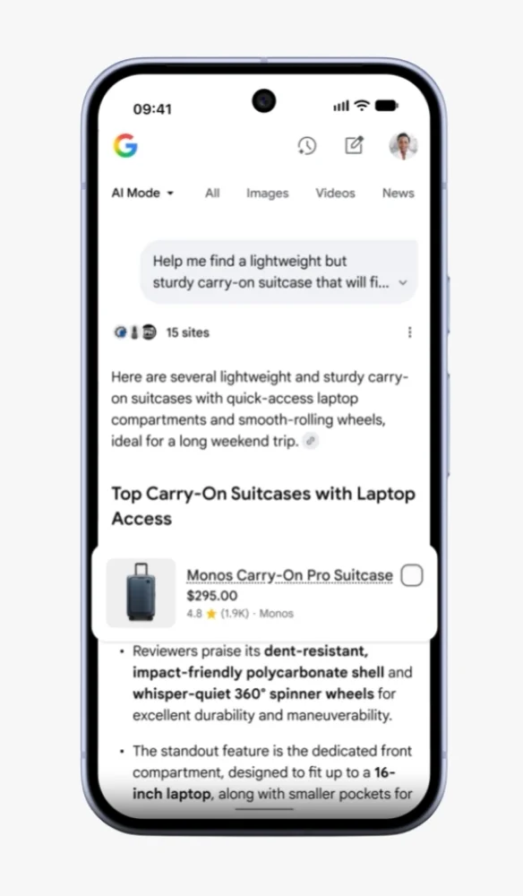 Illustration Universal Commerce Protocol - article Google Ads incorpore l’IA - site Vert Plume Webmarketing, freelance consultante marketing digital. Prestations référencement naturel consultant SEO GEO, Google Ads, stratégie réseaux sociaux et community management, stratégie Inbound Marketing, conseil