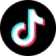 Logo Tiktok- Visuel illustratif article Réseaux sociaux chiffres et statistiques d'âge et d'usage 2025-2026 - site Vert Plume Webmarketing, community manager freelance