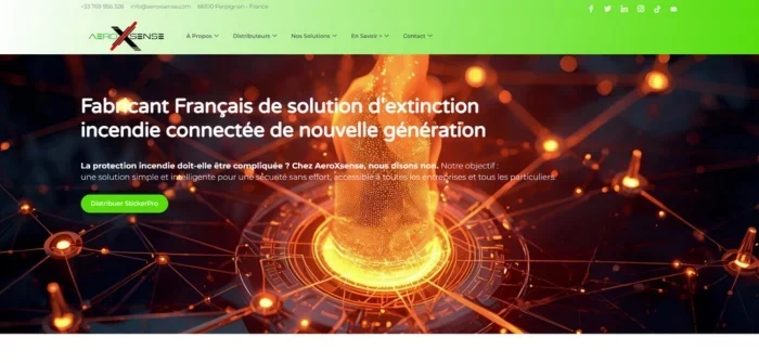 Vert Plume Webmarketing, freelance marketing digital et freelance webmarketing : prestations CRO et optimisation UX et copywriting pour AeroXsense